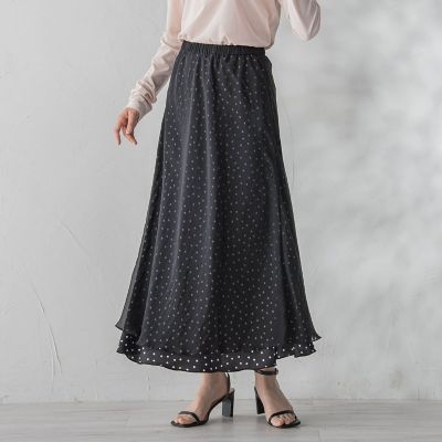 オーガンジーレイヤードスカート | Droite lautreamont (Women