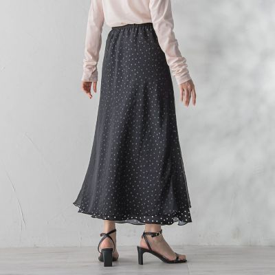 オーガンジーレイヤードスカート | Droite lautreamont (Women