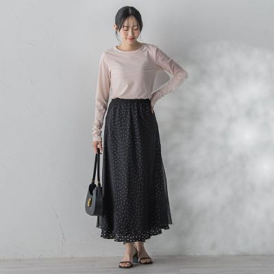 オーガンジーレイヤードスカート | Droite lautreamont (Women