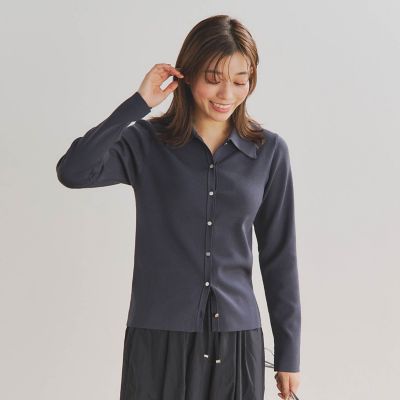 2WAY襟付きカーディガン≪手洗い可能≫ | Droite lautreamont