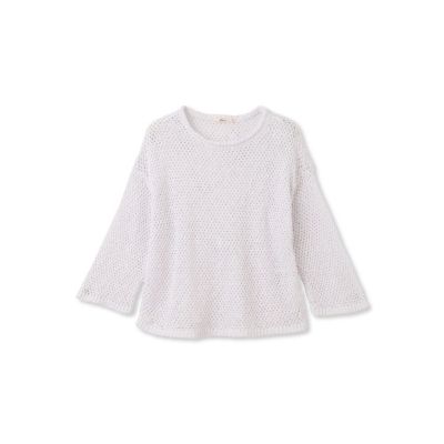 ＜Droite lautreamont (Women)＞７分袖メッシュニット≪手洗い可能≫