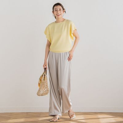 フレンチスリーブプルオーバー≪手洗い可能≫