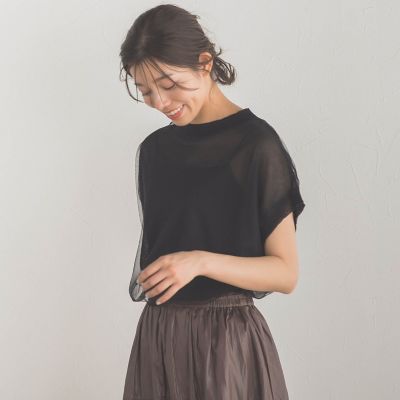 シアーチュールニット≪手洗い可能≫