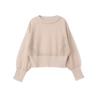 【ＷＥＢ限定】ラメメッシュプルオーバー≪手洗い可能≫