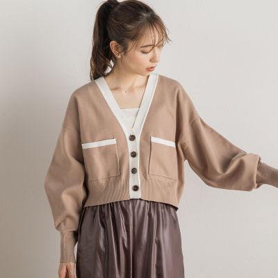 ＜Droite lautreamont (Women)＞フォルムカーディガン≪手洗い可能≫