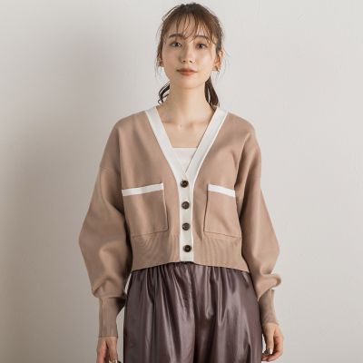 フォルムカーディガン≪手洗い可能≫