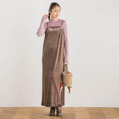 袖ボタンランダムリブプルオーバー≪手洗い可能≫