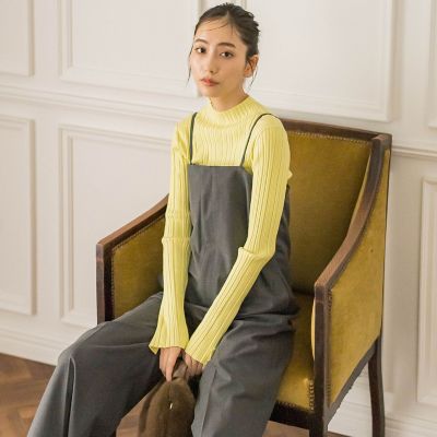 Droite lautreamont (Women)/ドロワットロートレアモン 袖ボタンランダムリブプルオーバー≪手洗い可能≫