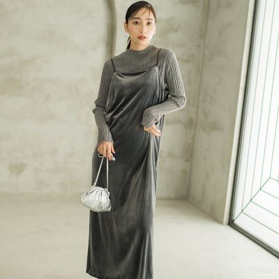 Droite lautreamont (Women)/ドロワットロートレアモン 袖ボタンランダムリブメランジプルオーバー≪手洗い可能≫