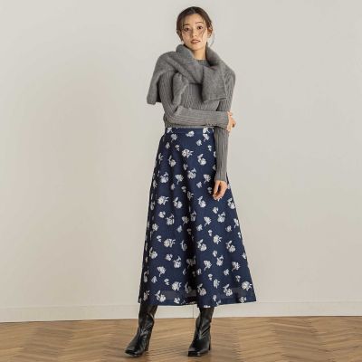 袖ボタンランダムリブメランジプルオーバー≪手洗い可能≫