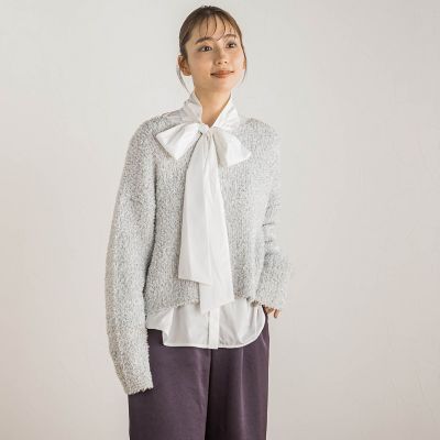 ラメミックスプルオーバー≪手洗い可能≫
