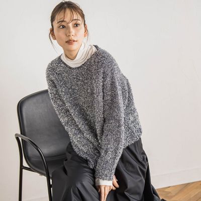 ラメミックスプルオーバー≪手洗い可能≫