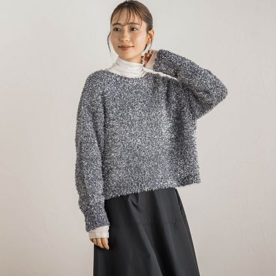 ラメミックスプルオーバー≪手洗い可能≫