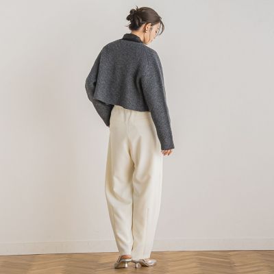 カタログ掲載】ストライプニットジャケット≪手洗い可能