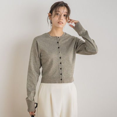 ラメ2WAYカーディガン≪手洗い可能≫ ラメ2WAYカーディガン≪手洗い可能≫ | Droite lautreamont