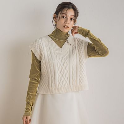 ケーブルベスト≪手洗い可能≫