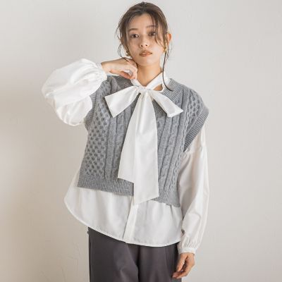 ケーブルベスト≪手洗い可能≫