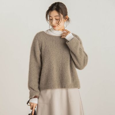 Droite lautreamont (Women)/ドロワットロートレアモン FOX/CASHMEREプルオーバー≪手洗い可能≫