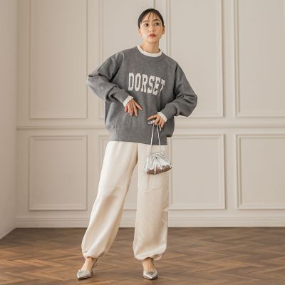 【新色追加】ロゴジャガードニット≪手洗い可能≫