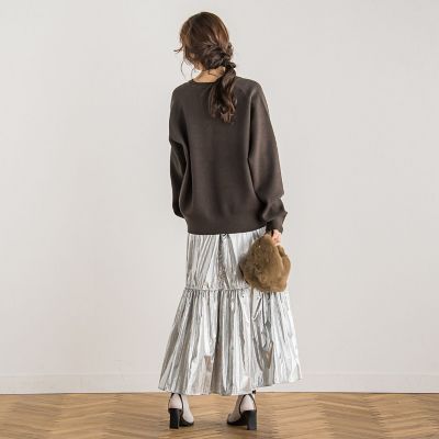 【新色追加】ロゴジャガードニット≪手洗い可能≫