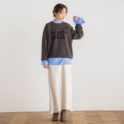 【新色追加】ロゴジャガードニット≪手洗い可能≫
