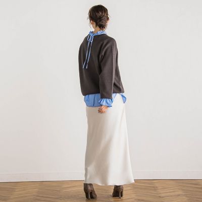 【新色追加】ロゴジャガードニット≪手洗い可能≫
