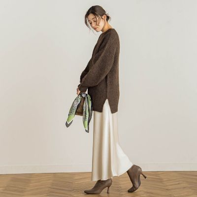 WEB限定】片畦ラグランプルオーバー≪手洗い可能≫ | Droite