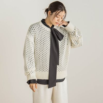 メッシュガラプルオーバー≪手洗い可能≫