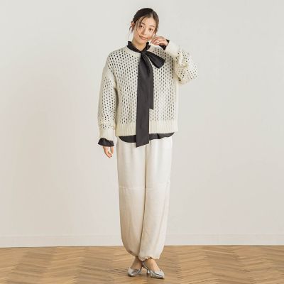 メッシュガラプルオーバー≪手洗い可能≫