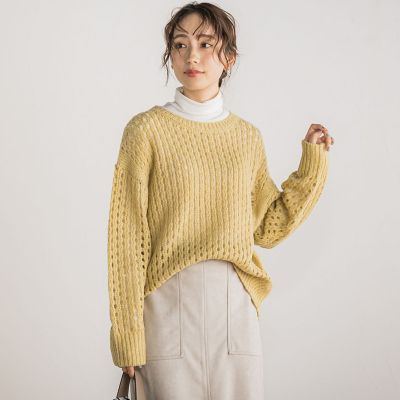 メッシュガラプルオーバー≪手洗い可能≫