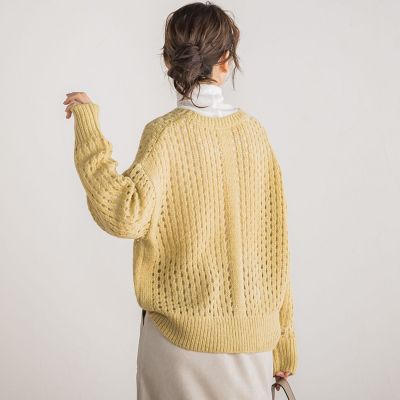 メッシュガラプルオーバー≪手洗い可能≫