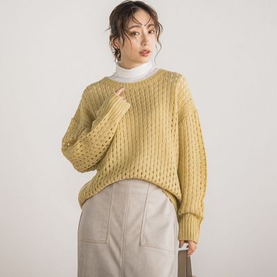 メッシュガラプルオーバー≪手洗い可能≫