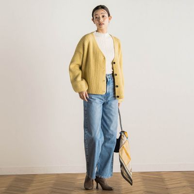 NEW 袖ボタンランダムリブプルオーバー≪手洗い可能≫ | Droite