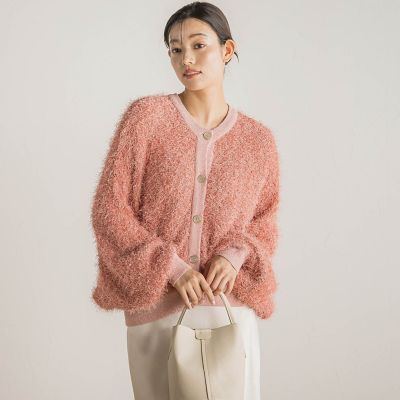 【SALE】Droite lautreamont (Women)/ドロワットロートレアモン 2WAYドルマンフリンジカーデ&#8810;手洗い可能&#8811; 06ピンク トップス【三越伊勢丹/公式】