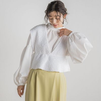 バタフライヤーンビスチェ≪手洗い可能≫