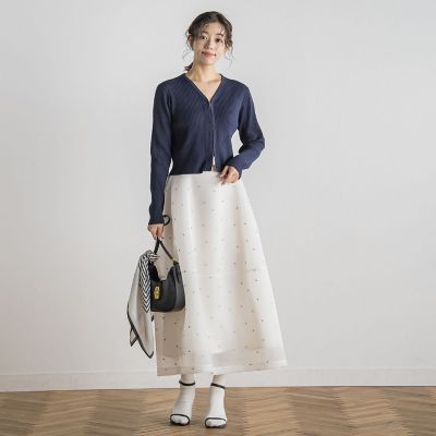 ダブルＺＩＰ　Ｖカーデ≪手洗い可能≫