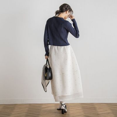 ダブルＺＩＰ　Ｖカーデ≪手洗い可能≫