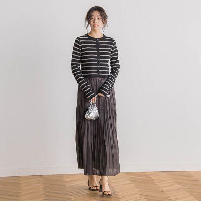 シアーボーダーＲＩＢカーデ≪手洗い可能≫