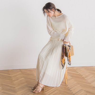 メッシュ柄プルオーバー≪手洗い可能≫