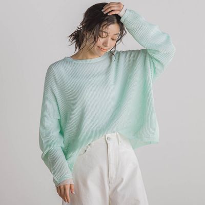 Droite lautreamont (Women)/ドロワットロートレアモン メッシュ柄プルオーバー≪手洗い可能≫