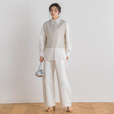 ラメ片畦ベスト≪手洗い可能≫