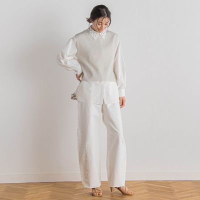 ラメ片畦ベスト≪手洗い可能≫