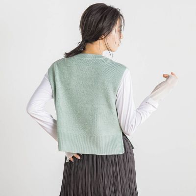 ラメ片畦ベスト≪手洗い可能≫