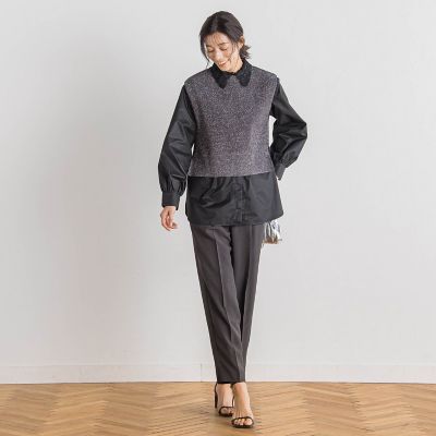ラメ片畦ベスト≪手洗い可能≫