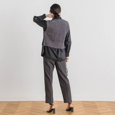 ラメ片畦ベスト≪手洗い可能≫
