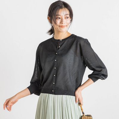 【ＷＥＢ限定】ラメシアーパールカーディガン≪手洗い可能≫