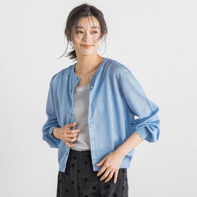 【ＷＥＢ限定】ラメシアーパールカーディガン≪手洗い可能≫