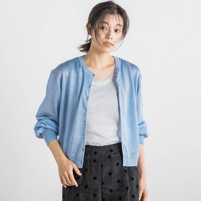 【ＷＥＢ限定】ラメシアーパールカーディガン≪手洗い可能≫