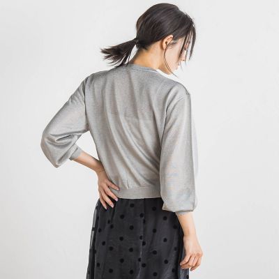 【ＷＥＢ限定】ラメシアーパールカーディガン≪手洗い可能≫