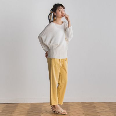 ペーパー混ヤーンドルマンプルオーバー≪手洗い可能≫